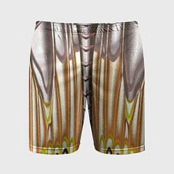Шорты спортивные мужские Абстрактный рисунок по мотивам крыла бабочки, цвет: 3D-принт