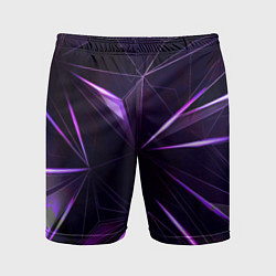 Шорты спортивные мужские Фиолетовый хрусталь, цвет: 3D-принт