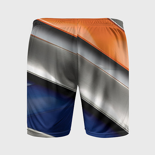 Мужские спортивные шорты Разноцветные полоски / 3D-принт – фото 2