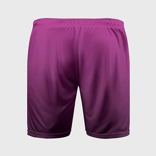 Мужские спортивные шорты Вишневый и черный градиент / 3D-принт – фото 2