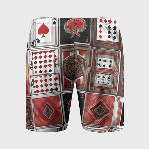 Мужские спортивные шорты Покерный гений / 3D-принт – фото 2