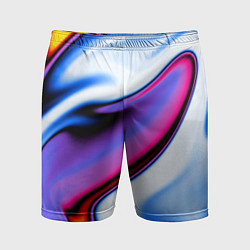 Шорты спортивные мужские Яркая цветная волна, цвет: 3D-принт