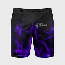 Мужские спортивные шорты Dantes Inferno flame neon