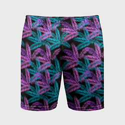 Шорты спортивные мужские Тропические пальмовые листья, цвет: 3D-принт