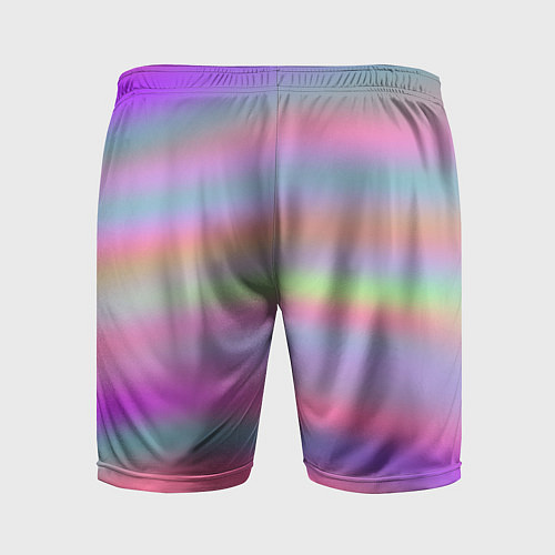 Мужские спортивные шорты Голографические неоновые полосы / 3D-принт – фото 2