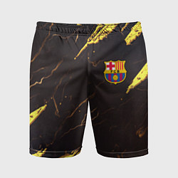 Шорты спортивные мужские Barcelona краски текстура, цвет: 3D-принт