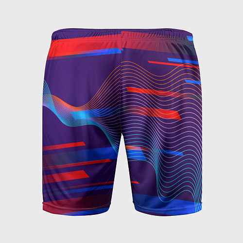 Мужские спортивные шорты Abstraction colored / 3D-принт – фото 2