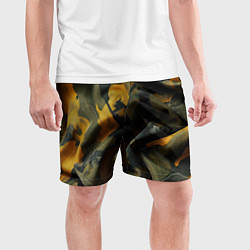 Шорты спортивные мужские Релистичный камуфляж, цвет: 3D-принт — фото 2