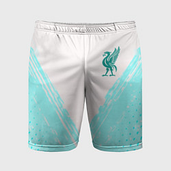 Шорты спортивные мужские Liverpool logo texture fc, цвет: 3D-принт