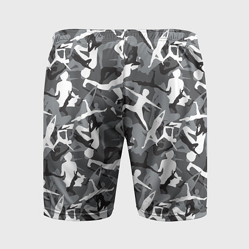 Мужские спортивные шорты Гимнастика - камуфляж / 3D-принт – фото 2