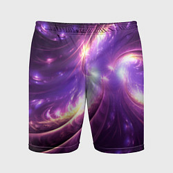 Мужские спортивные шорты Фиолетовый фрактал