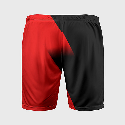 Мужские спортивные шорты Inter geometry red sport / 3D-принт – фото 2