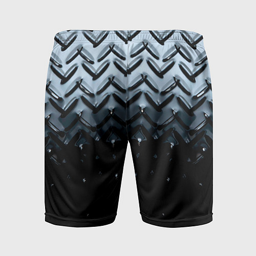 Мужские спортивные шорты Рифленый металл / 3D-принт – фото 2