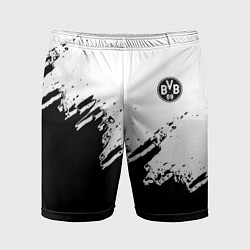 Шорты спортивные мужские Borussia sport краски, цвет: 3D-принт