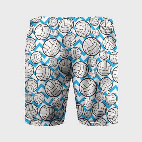 Мужские спортивные шорты Мячи волейбольные паттерн / 3D-принт – фото 2