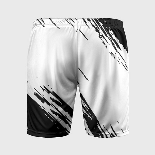 Мужские спортивные шорты Rainbow six текстура краски штрихи / 3D-принт – фото 2