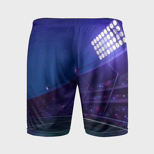 Мужские спортивные шорты Inter ночное поле / 3D-принт – фото 2