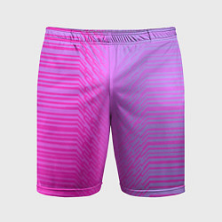 Мужские спортивные шорты Розовые градиентные линии