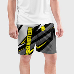 Шорты спортивные мужские Helldivers 2: Uniform Yellow x White, цвет: 3D-принт — фото 2