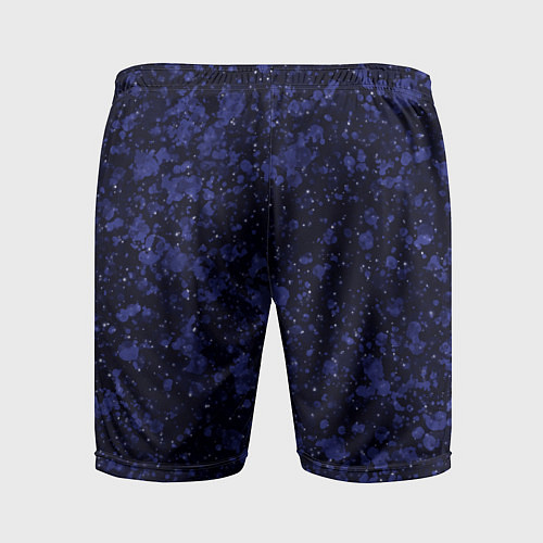 Мужские спортивные шорты Тёмно-синий космический абстракция / 3D-принт – фото 2