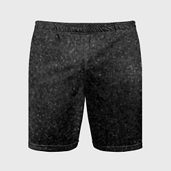 Шорты спортивные мужские Текстура мокрый асфальт тёмный серый, цвет: 3D-принт