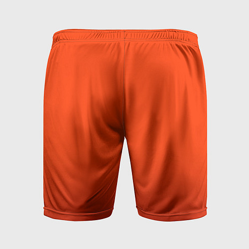 Мужские спортивные шорты Пылкий красно-оранжевый градиент / 3D-принт – фото 2