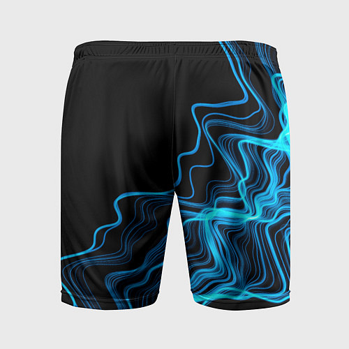 Мужские спортивные шорты Bullet For My Valentine sound wave / 3D-принт – фото 2