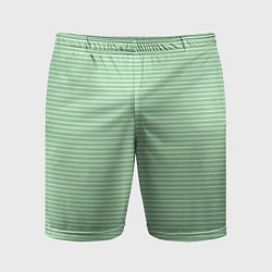 Мужские спортивные шорты Светло-зелёный в полоску