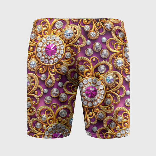 Мужские спортивные шорты Ювелирный паттерн / 3D-принт – фото 2