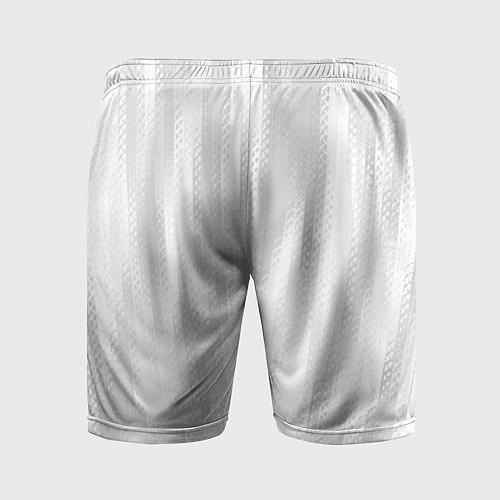 Мужские спортивные шорты Светлый серый абстрактные полосы / 3D-принт – фото 2