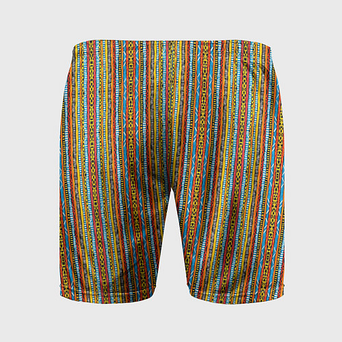 Мужские спортивные шорты Полосы в африканском стиле / 3D-принт – фото 2