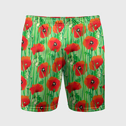 Мужские спортивные шорты Маковый узор