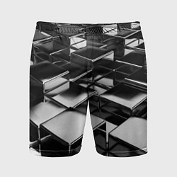 Мужские спортивные шорты Хромированная абстракция