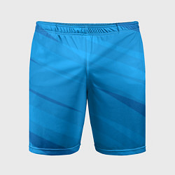 Мужские спортивные шорты Насыщенный голубой полосами