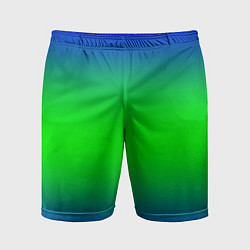 Мужские спортивные шорты Зелёный градиент текстура