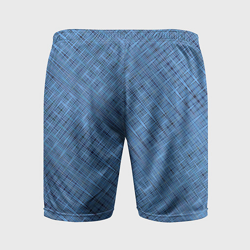 Мужские спортивные шорты Тёмно-голубой текстурированный / 3D-принт – фото 2