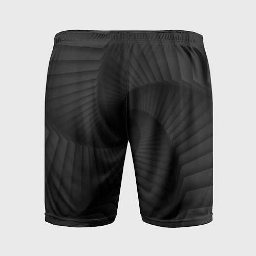 Мужские спортивные шорты Геометрическая темная иллюзия / 3D-принт – фото 2