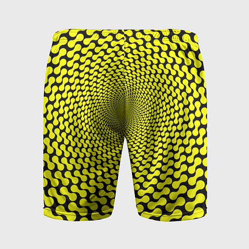 Мужские спортивные шорты Ядовитая геометрическая иллюзия / 3D-принт – фото 2