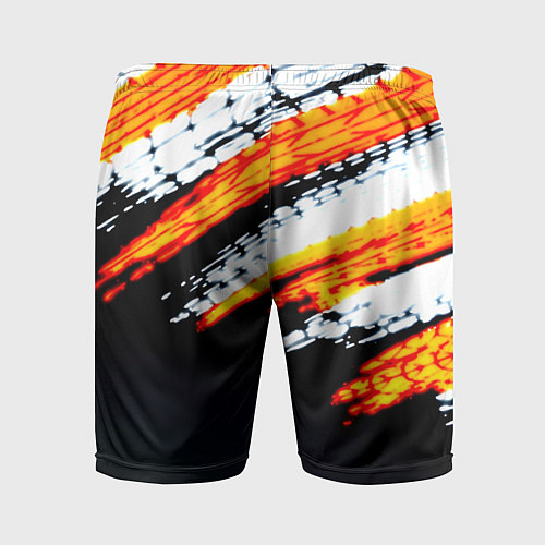 Мужские спортивные шорты RUST краски текстура абстрактная / 3D-принт – фото 2