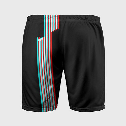 Мужские спортивные шорты Roblox glitch line / 3D-принт – фото 2