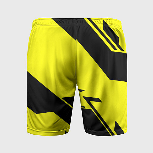 Мужские спортивные шорты Half life geometry / 3D-принт – фото 2