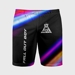 Мужские спортивные шорты Fall Out Boy neon rock lights
