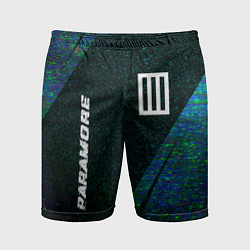 Мужские спортивные шорты Paramore glitch blue