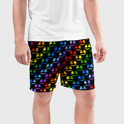 Шорты спортивные мужские Marshmello dj colors, цвет: 3D-принт — фото 2