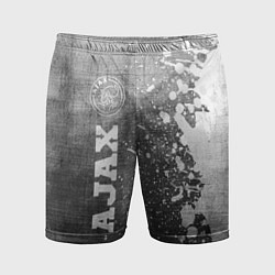 Мужские спортивные шорты Ajax - grey gradient по-вертикали