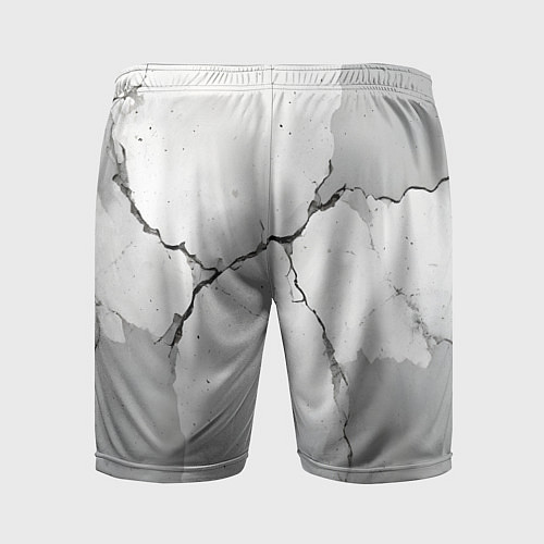 Мужские спортивные шорты Растрескавшийся бетон / 3D-принт – фото 2