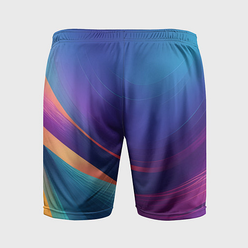 Мужские спортивные шорты Красивый градиент абстракция / 3D-принт – фото 2