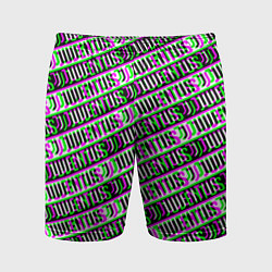 Мужские спортивные шорты Juventus glitch pattern