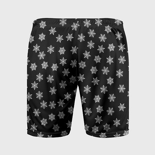 Мужские спортивные шорты Снежная ночь / 3D-принт – фото 2