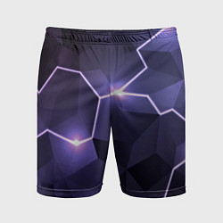 Мужские спортивные шорты Молниеносная геометрия с подсветкой